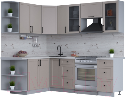 Готовая кухня Интерлиния Тренд 1.7x2.3 левая - фото