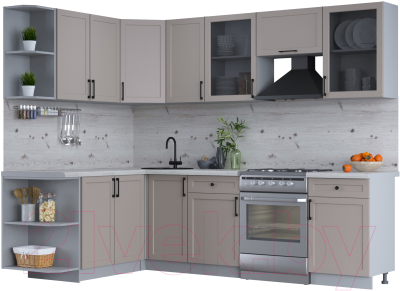 Готовая кухня Интерлиния Тренд 1.7x2.6 левая - фото