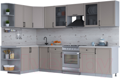 Готовая кухня Интерлиния Тренд 1.7x3.1 левая - фото