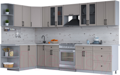 Готовая кухня Интерлиния Тренд 1.7x3.3 левая - фото