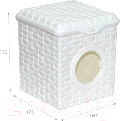 Контейнер для хранения Violet Ротанг с иллюминатором / V420306