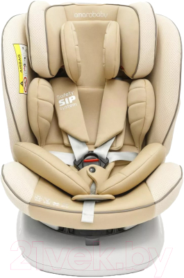 Автокресло Amarobaby Champion Isofix / AMARO-2008CH-Be (бежевый) - фото