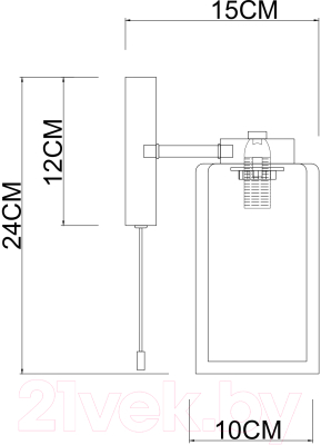 Бра Arte Lamp Leo A7027AP-1BK