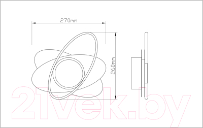 Бра Arte Lamp Mars A2605AP-7BK