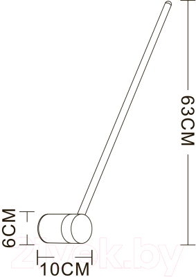 Бра Arte Lamp Polis A2027AP-1PB