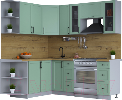 Готовая кухня Интерлиния Тренд 1.7x2.1 левая - фото