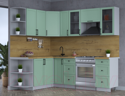 Готовая кухня Интерлиния Тренд 1.7x2.3 левая