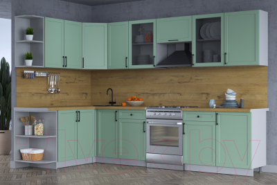 Готовая кухня Интерлиния Тренд 1.7x3.1 левая