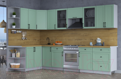 Готовая кухня Интерлиния Тренд 1.7x3.2 левая