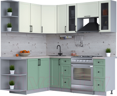 Готовая кухня Интерлиния Тренд 1.7x2.1 левая - фото