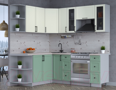 Готовая кухня Интерлиния Тренд 1.7x2.1 левая