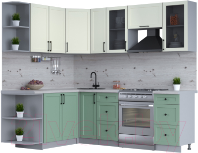 Готовая кухня Интерлиния Тренд 1.7x2.3 левая - фото