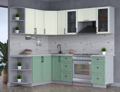 Готовая кухня Интерлиния Тренд 1.7x2.3 левая