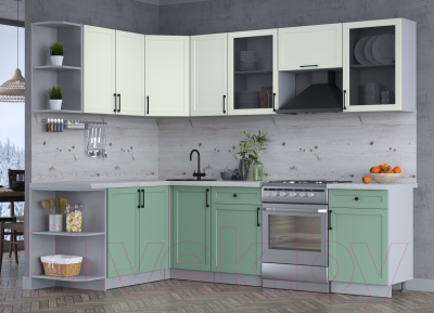 Готовая кухня Интерлиния Тренд 1.7x2.6 левая