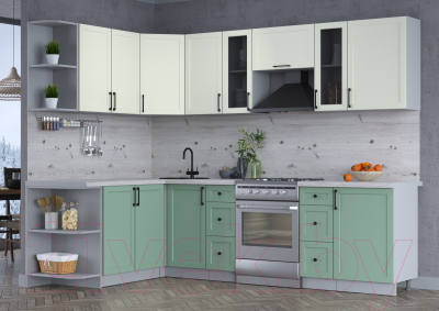 Готовая кухня Интерлиния Тренд 1.7x2.7 левая