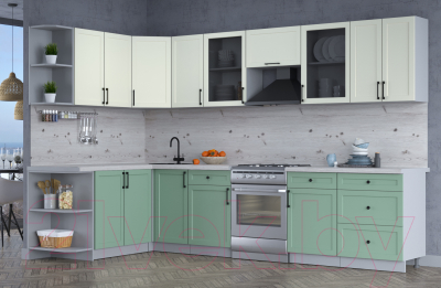 Готовая кухня Интерлиния Тренд 1.7x3.2 левая