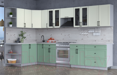 Готовая кухня Интерлиния Тренд 1.7x3.5 левая