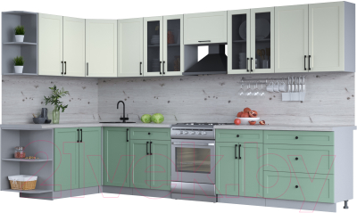 Готовая кухня Интерлиния Тренд 1.7x3.6 левая - фото