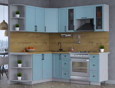 Готовая кухня Интерлиния Тренд 1.7x2.1 левая