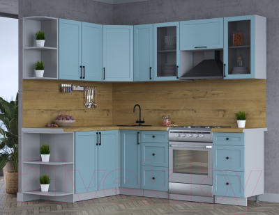 Готовая кухня Интерлиния Тренд 1.7x2.3 левая