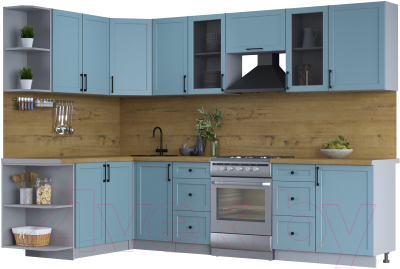 Готовая кухня Интерлиния Тренд 1.7x2.9 левая - фото