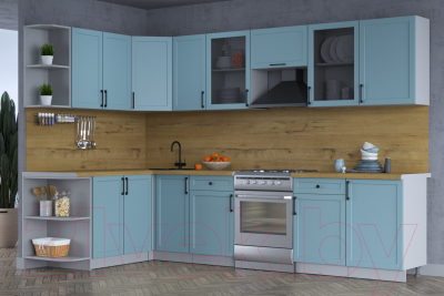 Готовая кухня Интерлиния Тренд 1.7x3.1 левая