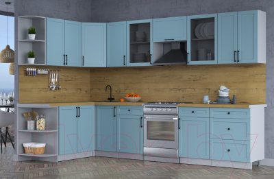 Готовая кухня Интерлиния Тренд 1.7x3.2 левая