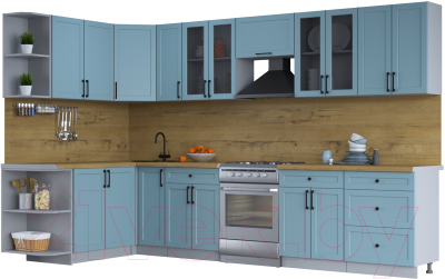 Готовая кухня Интерлиния Тренд 1.7x3.3 левая - фото