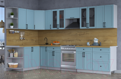 Готовая кухня Интерлиния Тренд 1.7x3.3 левая