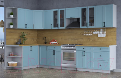 Готовая кухня Интерлиния Тренд 1.7x3.4 левая