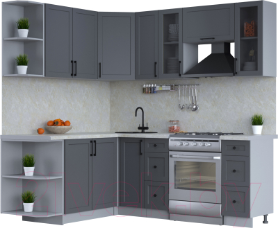 Готовая кухня Интерлиния Тренд 1.7x2.1 левая - фото