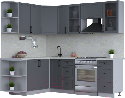 Готовая кухня Интерлиния Тренд 1.7x2.3 левая - фото