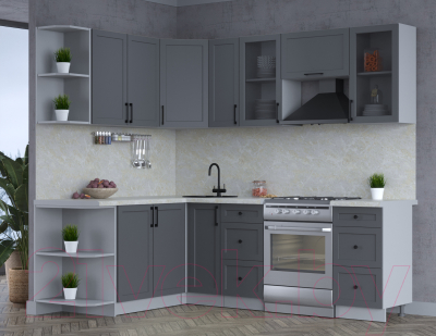 Готовая кухня Интерлиния Тренд 1.7x2.3 левая