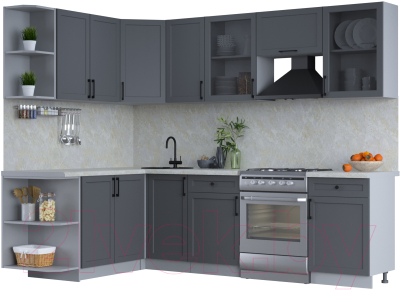 Готовая кухня Интерлиния Тренд 1.7x2.6 левая - фото
