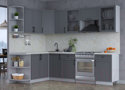 Готовая кухня Интерлиния Тренд 1.7x2.6 левая