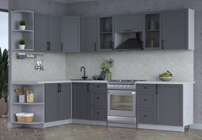 Готовая кухня Интерлиния Тренд 1.7x2.9 левая