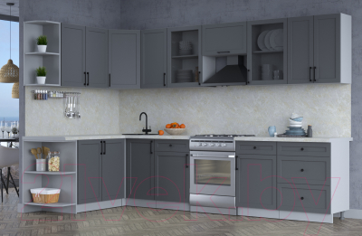 Готовая кухня Интерлиния Тренд 1.7x3.2 левая