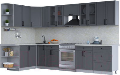 Готовая кухня Интерлиния Тренд 1.7x3.3 левая - фото