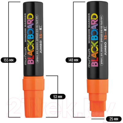 Маркер меловой MunHwa Black Board Jumbo / JBM15-11