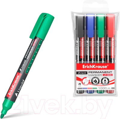 Набор маркеров Erich Krause Liquid LP-600 / 58361