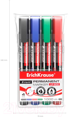 Набор маркеров Erich Krause Liquid LP-600 / 58361