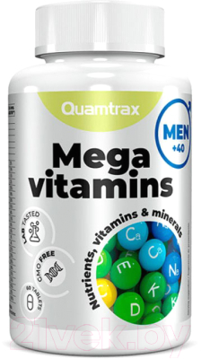 Витаминно-минеральный комплекс Quamtrax Mega Vitamins Men 40+ - фото