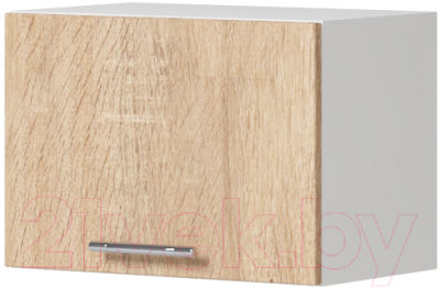 Шкаф под вытяжку Genesis Мебель Алиса 12 500 (белый/дуб сонома) - фото