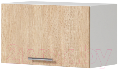Шкаф под вытяжку Genesis Мебель Алиса 12 600 (белый/дуб сонома) - фото