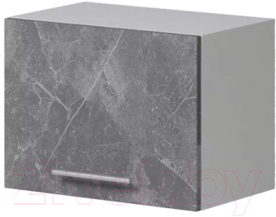 Шкаф под вытяжку Genesis Мебель Алиса Каспий 500 (белый/каспий темный) - фото