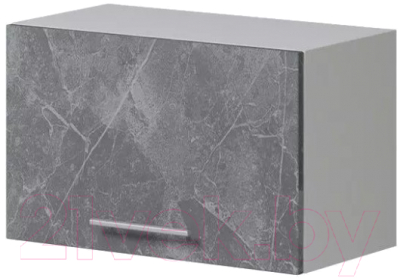 Шкаф под вытяжку Genesis Мебель Алиса Каспий 600 (белый/каспий темный) - фото