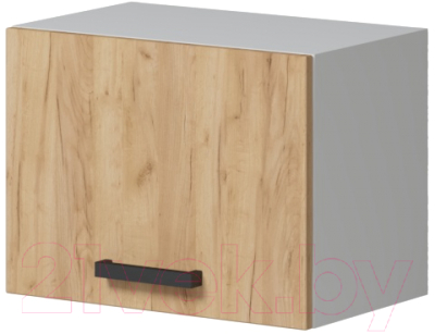 Шкаф под вытяжку Genesis Мебель Алиса Craft 500 (белый/дуб золотой) - фото