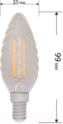 Лампа Rexant Витая свеча 604-119