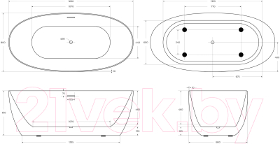 Ванна акриловая BelBagno BB414-1700-800