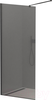 Душевая стенка Cezares LIBERTA-L-1-120-120-GR-NERO - фото